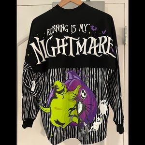 NWT runDisney Nightmare Before Christmas Jack Skellington Spirit Jersey size Med
